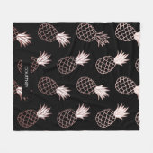 Pineapple Pattern Fleece Deken (Voorkant (Horizontaal))