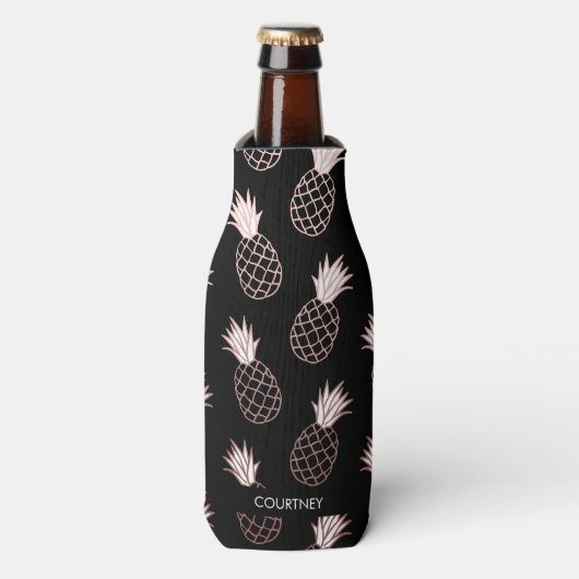 Pineapple Pattern Flesjeskoeler (Fles Voorkant)