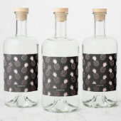Pineapple Pattern Likeurfles Etiket (Flessen)