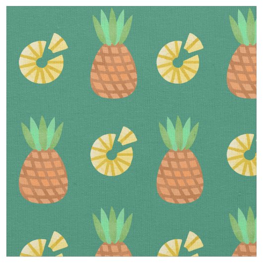 Pineapple Pattern Stof (Close Up)