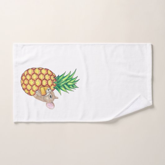 Pineapple Pika neemt een Chomp Bad Handdoek (Handdoek)