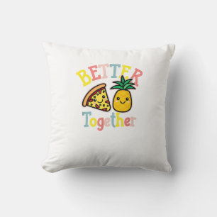 Pineapple Pizza Leuk Stel Kawai Kussen