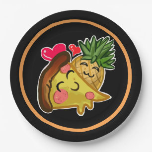 Pineapple Pizza Love Papieren Bordje