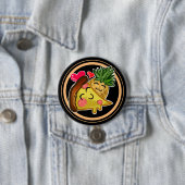 Pineapple Pizza Love Ronde Button 7,6 Cm (In situ)