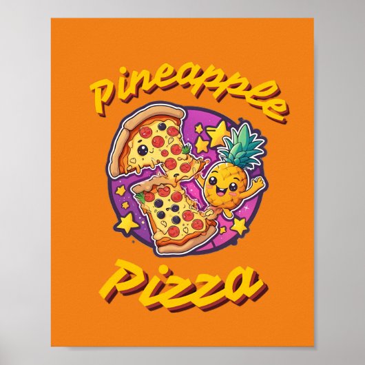 Pineapple Pizza Poster (Voorkant)