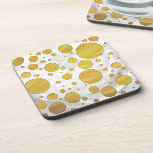 Pineapple Polka Dot Pattern Bier Onderzetter