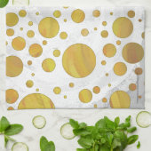 Pineapple Polka Dot Pattern Theedoek (Gevouwen)