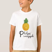 Pineapple Power : T-shirt "P" tendance et unique (Devant)