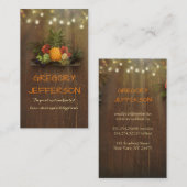 Pineapple Rustic Beach String Lights Tropisch Visitekaartje (Voorkant / Achterkant)
