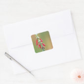 Pineapple Sage Bloom Vierkante Sticker (Envelop)