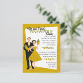 Pineapple Shindig Kaart (Staand voorkant)