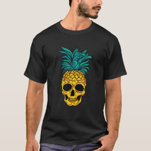 Pineapple Skull Tropical Fruit Halloween Dark Nu G T-shirt