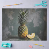 Pineapple & Slice Rustic Grunge Decoupage  Tissuepapier (Craft)
