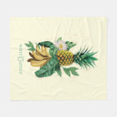 Pineapple Suite bij de Witte Lotus Fleece Deken (Voorkant (Horizontaal))