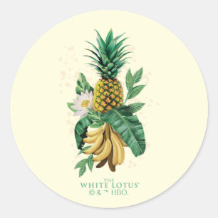 Pineapple Suite bij de Witte Lotus Ronde Sticker