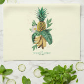 Pineapple Suite bij de Witte Lotus Theedoek (Gevouwen)