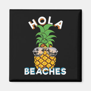 Pineapple Sungles Hola Stranden Funny Beach Vakant Magneet