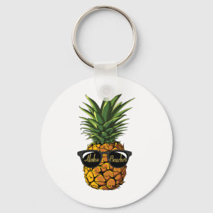 Pineapple Sungles T Shirt Aloha Beaches Hawaiian H Sleutelhanger