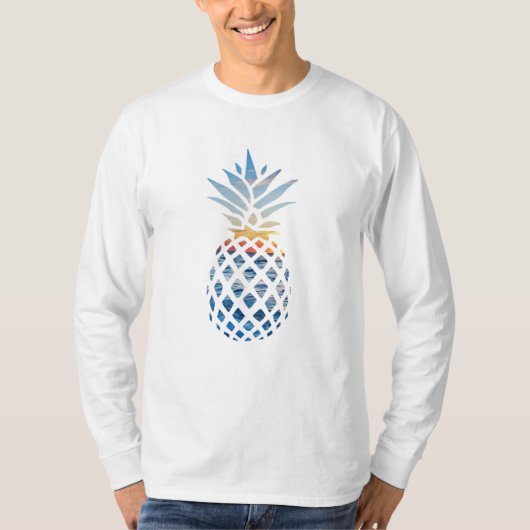 Pineapple Sunset Seaview Elegant Graphic T-shirt (Voorkant)