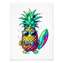 PINEAPPLE THE FRUIT OF FUN AND RELAXATION FOTO AFDRUK