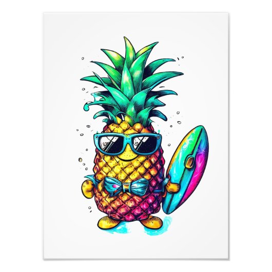 PINEAPPLE THE FRUIT OF FUN AND RELAXATION FOTO AFDRUK (Voorkant)