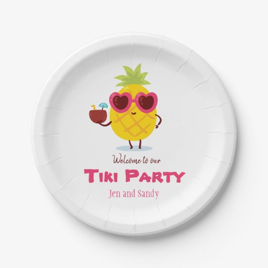 Pineapple Tiki Bord op gepersonaliseerd papier Lua (Voorkant)