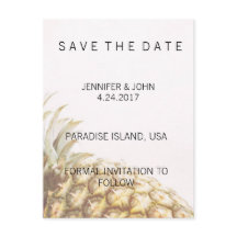 Pineapple Tropical Enregistrer les cartes de dates