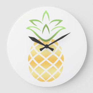 pineapple wall clock grote klok