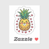 Pineapple Watercolor Sticker (Vel)