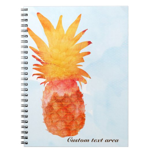 Pineapple Waterverf Tropical Journal Notitieboek (Voorkant)
