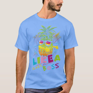 Pineapple Wear Sunglasses Floss Like A Boss Christ T-shirt