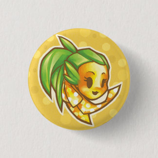 PineappleChibiHead Ronde Button 3,2 Cm