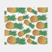 Pineapples couvertures en toison Motif (Devant (Horizontal))