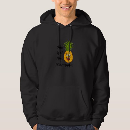 Pineapples Exotic Fruits Summer Pineapple Hoodie (Voorkant)