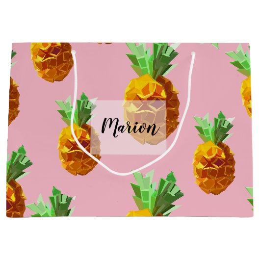 Pineapples Nom du sac cadeau (Devant)