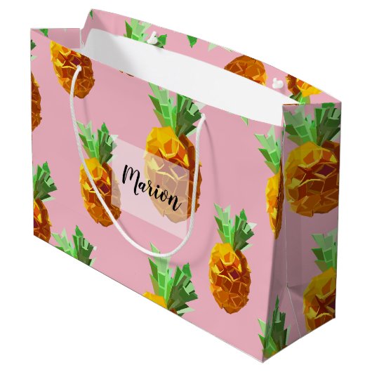 Pineapples Nom du sac cadeau (Dos Angle)
