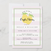 Pineappy Couple Tropical Couple Shower Invitation (Devant)