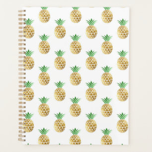 Pineappy Gold Tropical Paper Planner