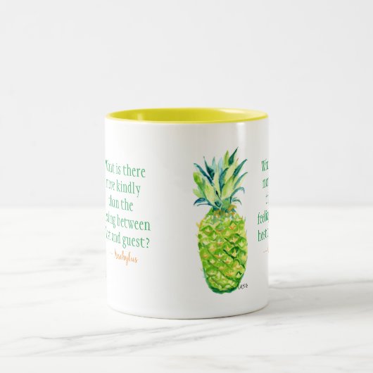 Pineappy Hospitality Hôte Mug invité (Centre)