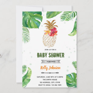 Pineappy tropicale invitation anniversaire