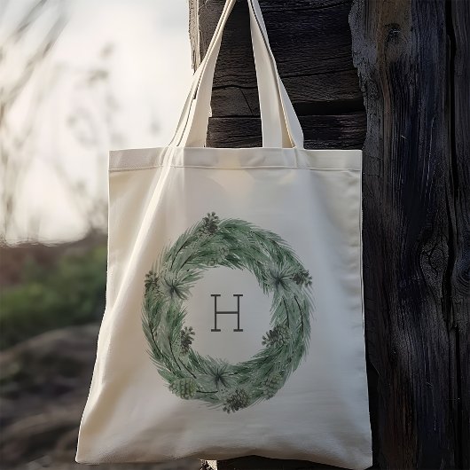 Pineboomkrans Monogram Tote Bag