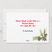 Pinecone 1-foto 5x7Flat  Feestdagenkaart (Achterkant)