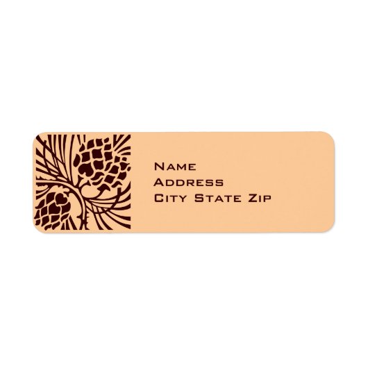 Pinecone-adres Etiket (Voorkant)
