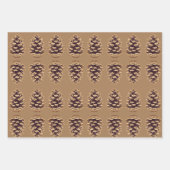 Pinecone Art Holiday Wrapping Craft Paper (Voorkant)