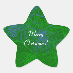 Pinecone Background Custom Holiday Stickers