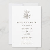 Pinecone & eikels Fall Wedding QR-code Save The Date (Voorkant)