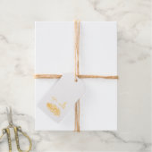 Pinecone Folie Gift Label (Met Koord)