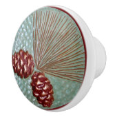 Pinecone keramische pull knop (Rechts)