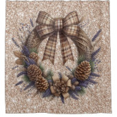 Pinecone Krans Douchegordijn (Voorkant)