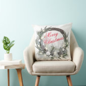 “Pinecone Krans” Kerst Kussen (Stoel)